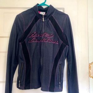 Harley Davidson Motorcycle Zip Front Jacket